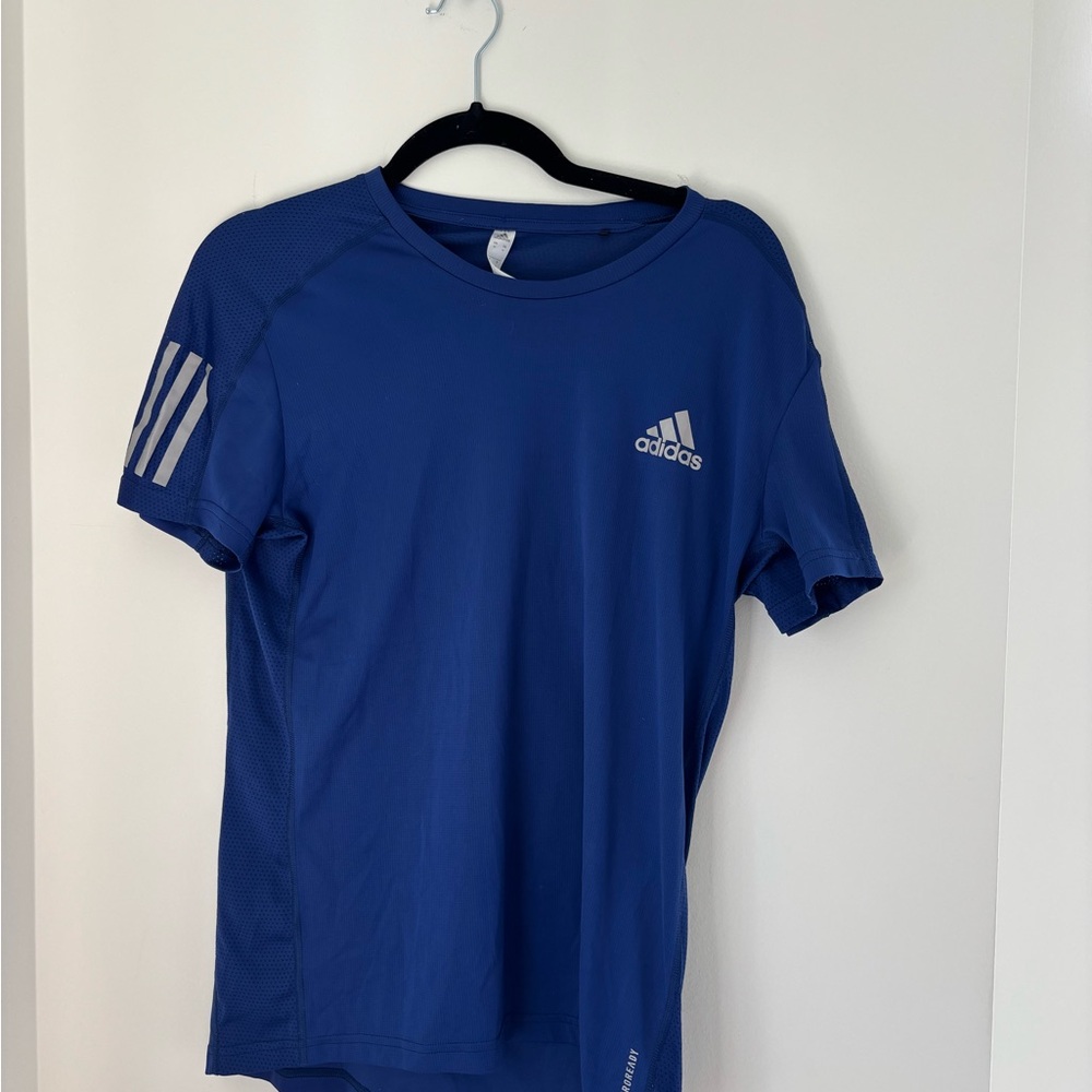 Adidas Blue Short Sleeve Performance Tee